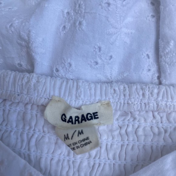 GARAGE Mini White Dress, Size M - Picture 3 of 3